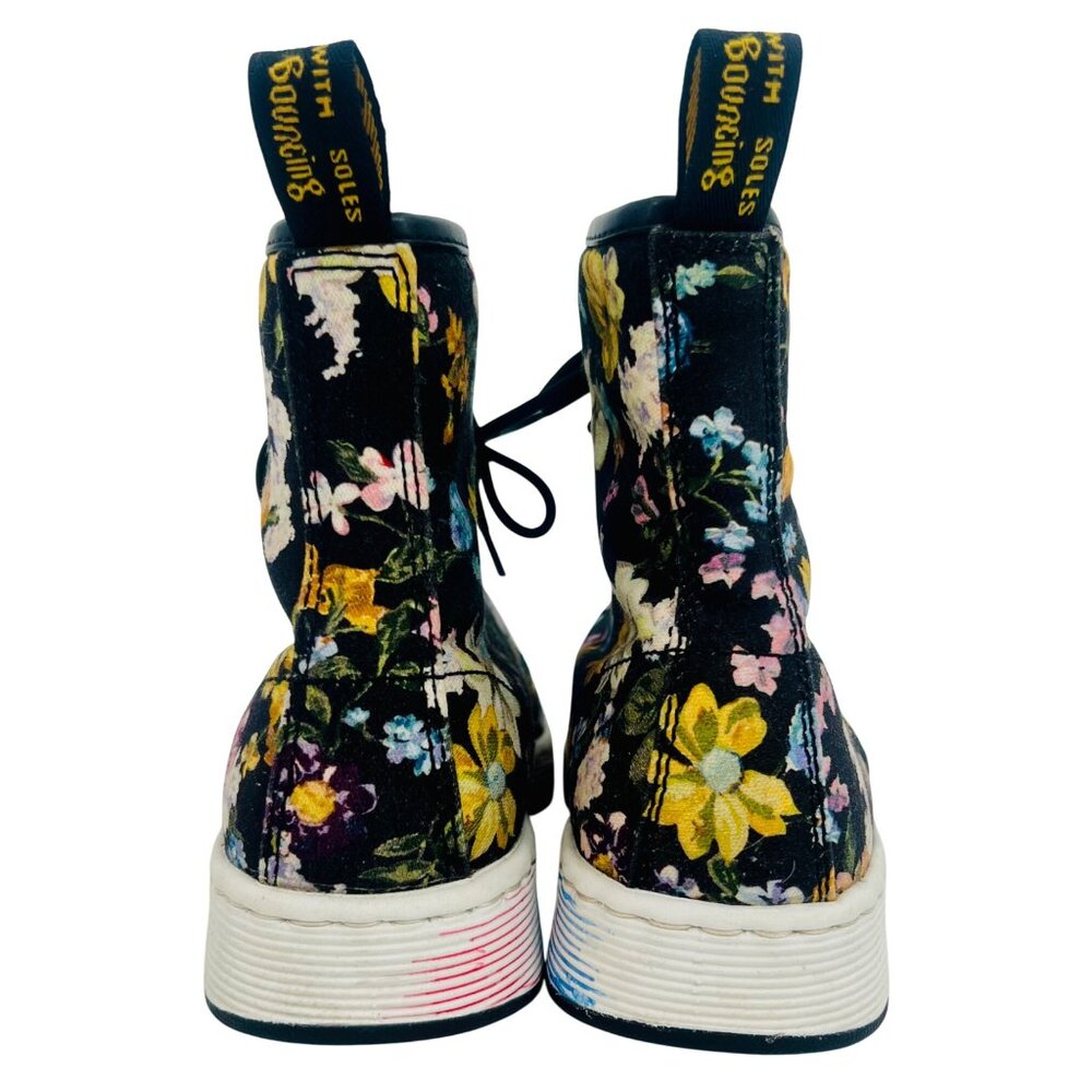 Dr. Martens Newton Floral Boots Darcy Print Canvas Sole Shoes| Streetwear Grunge - Picture 5 of 16